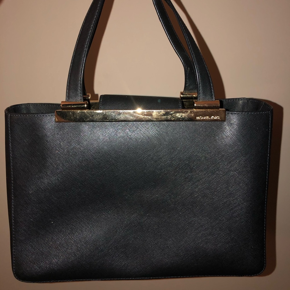 MK Black and gold purse